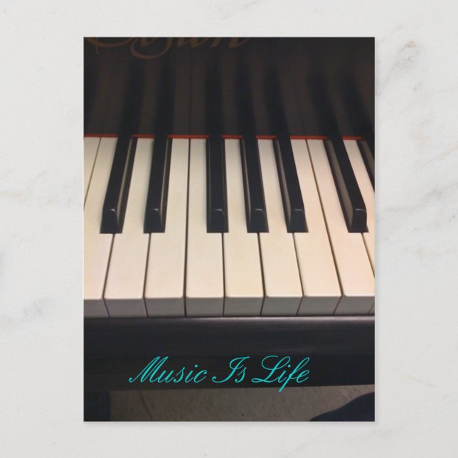 Music Is Life Postcard (Front)