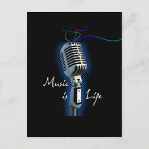 Music is Life Postcard