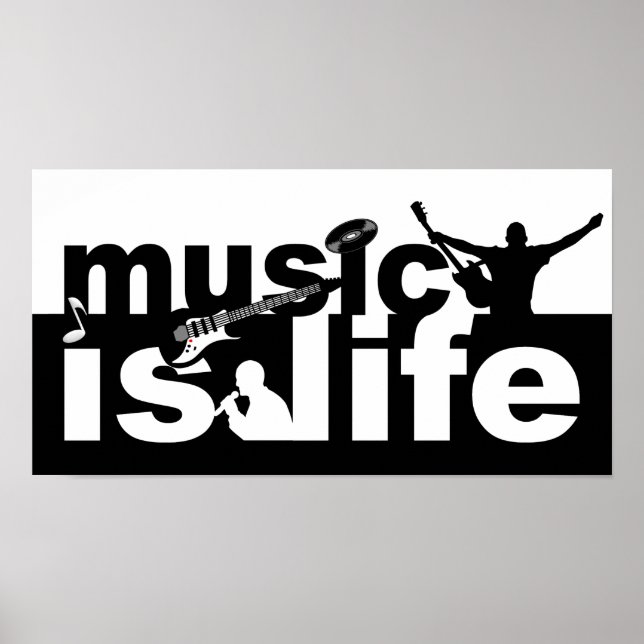 Music is life poster (Front)