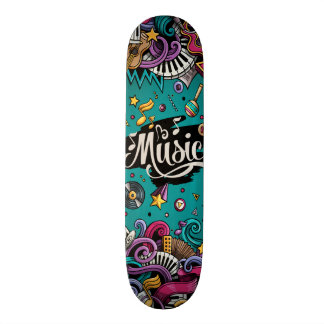 Music is life Skate Board