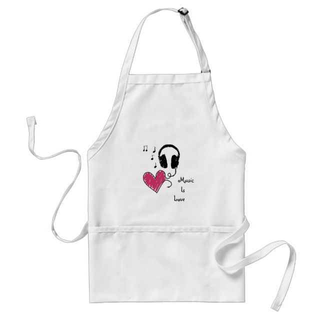Music Is Love Standard Apron (Front)