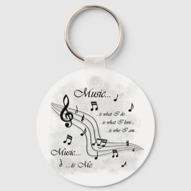 Music Is Me Key Ring (Front)