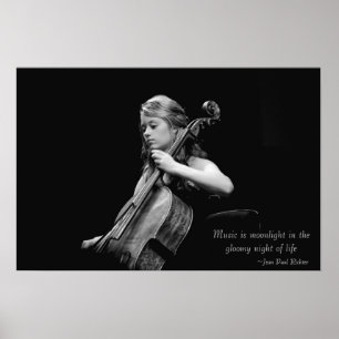 Music is Moonlight Fine Art Poster/Canvas/Print Poster