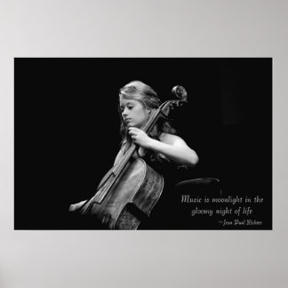 Music is Moonlight Fine Art Poster/Canvas/Print Poster