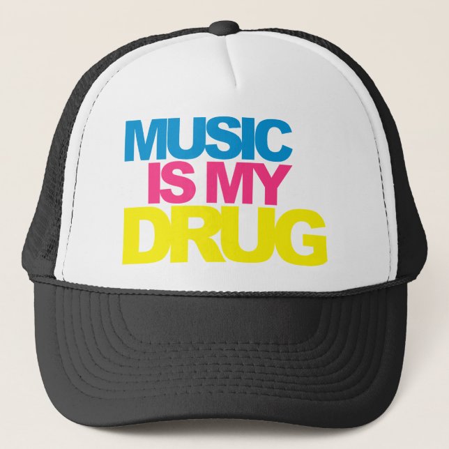 Music Is My Drug Trucker Hat (Front)