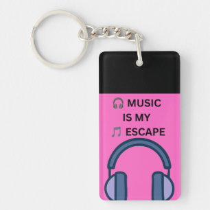 🎧 MUSIC IS MY 🎵 ESCAPE KEY RING