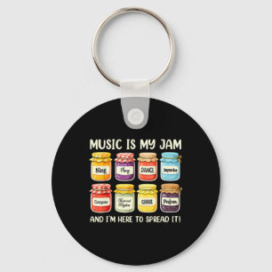 Music Is My Jam Music Lover Music Teacher Back To Key Ring