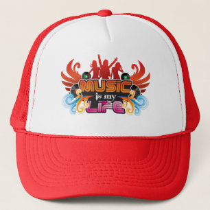 music is my life line trucker hat