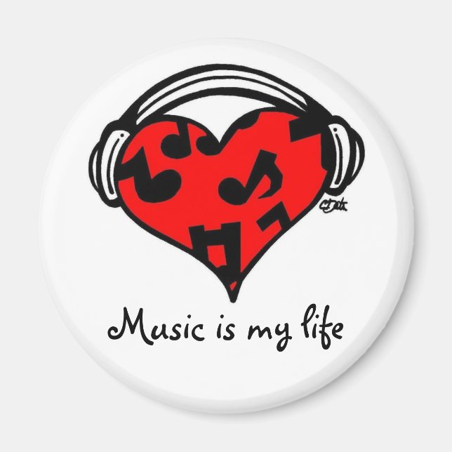 Music is my life-Magnet Magnet (Front)