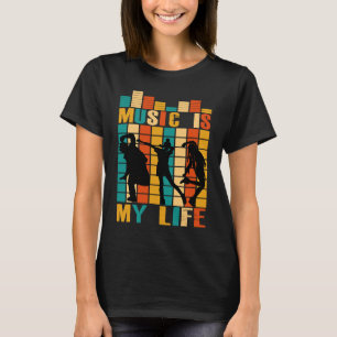 Music Is My Life Vintage for Dancer and Music T-Shirt