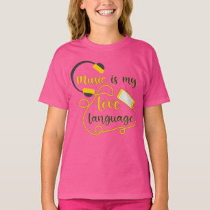 Music is my love language romantic phrase T-Shirt