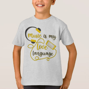Music is my love language romantic phrase T-Shirt