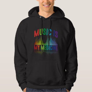 Music Is My Medicine DJ Music Producer Musician Hoodie