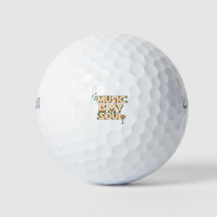 Music Is My Soul Golf Balls