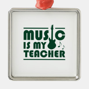 Music Is My Teacher Metal Tree Decoration