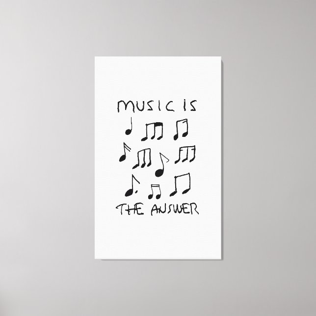 Music is my Therapy Drawing Print Poster (Front)
