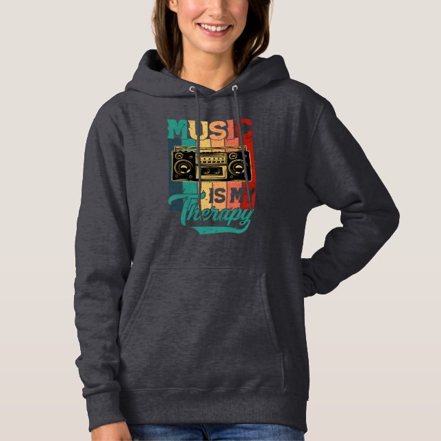 MUSIC IS MY THERAPY HOODIE (Front)