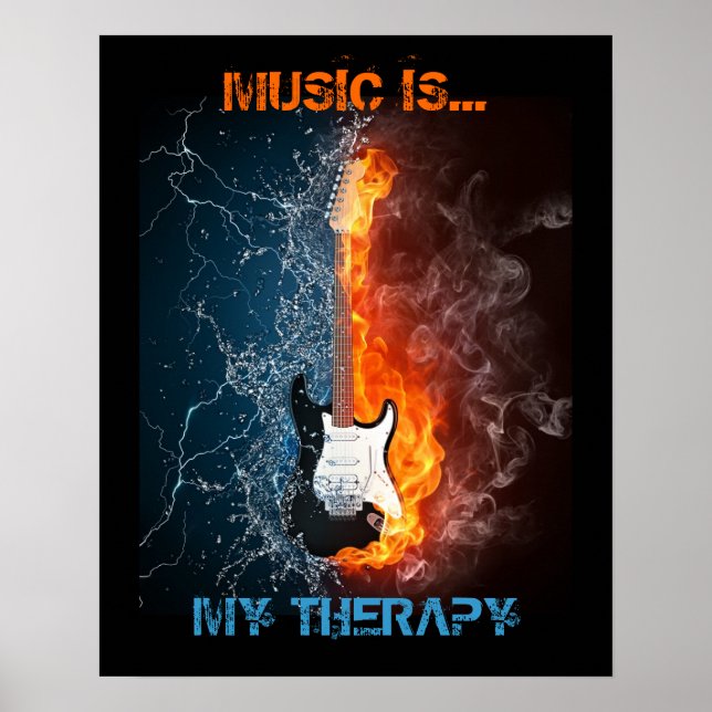 MUSIC IS MY THERAPY POSTER (Front)