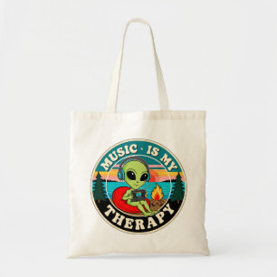 Music is my therapy tote bag