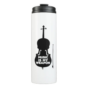 Music is My Weapon Thermal Tumbler