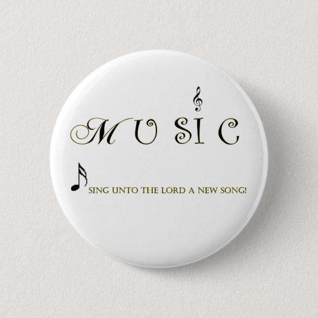 music is myuniverse Christian Music Button (Front)