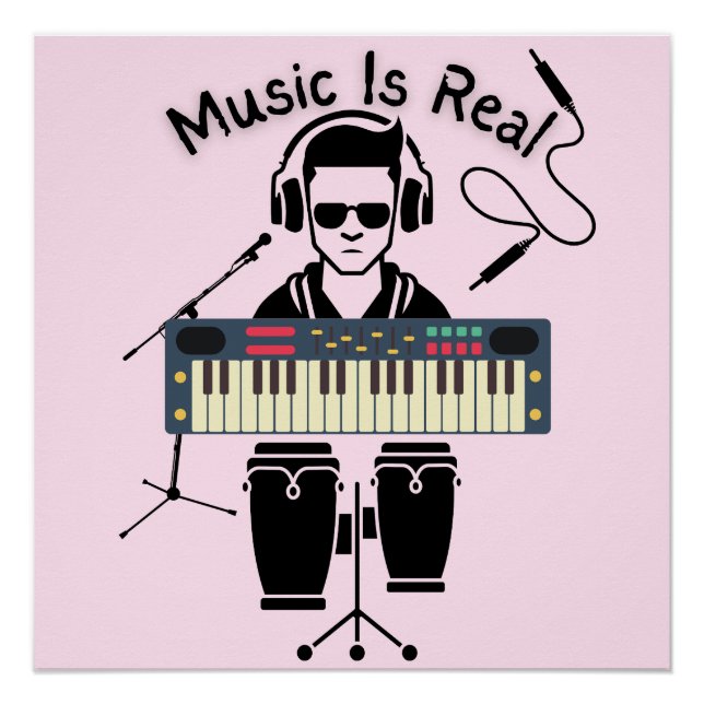 Music Is Real Poster (Front)