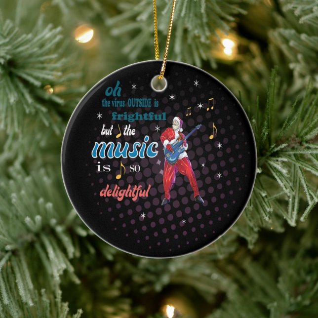 Music Is So Delightful Ceramic Tree Decoration (Tree)