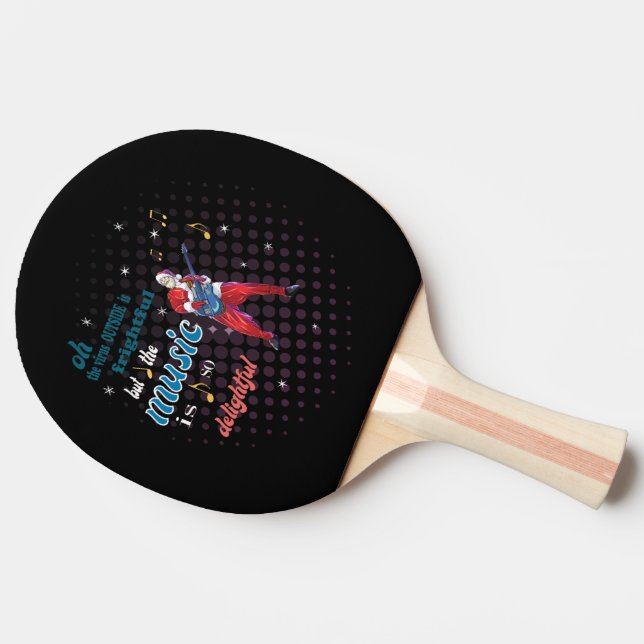 Music Is So Delightful Ping Pong Paddle (Side)