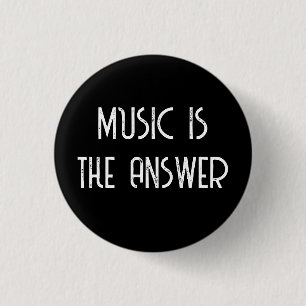 Music Is The Answer Music 3 Cm Round Badge