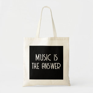 Music Is The Answer Music Tote Bag
