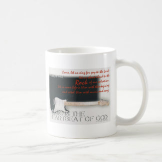 Music is the heartbeat of God guitar mug
