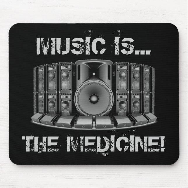 MUSIC IS THE MEDICINE! MOUSE MAT (Front)