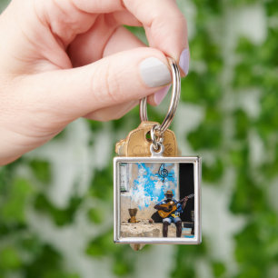 Music is the medicine of the mind key ring