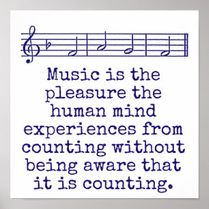 Music Is The Pleasure - Music Quote  Poster