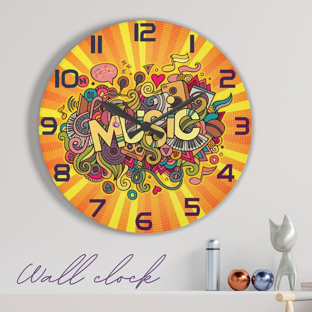 MUSIC is the strongest form of Magic Large Clock (Creator Uploaded)