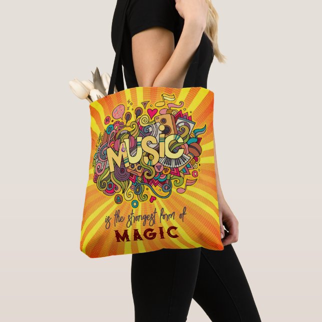 MUSIC is the strongest form of Magic Tote Bag (Close Up)