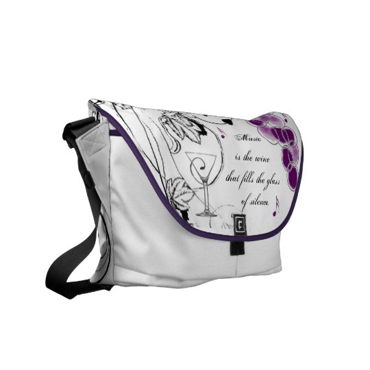 Music is the wine Shoulder Bag Courier Bag