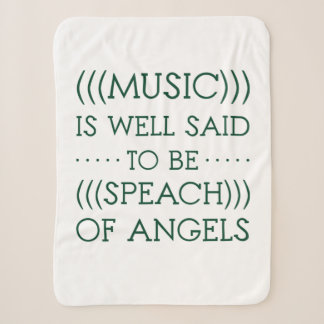 Music Is Well Said To Be Of Angels Sherpa Blanket