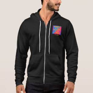 Music Is What Feelings Sound Like – Blue/Pink Hoodie