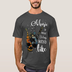 Music Is What Feelings Sound Like Peace T-Shirt