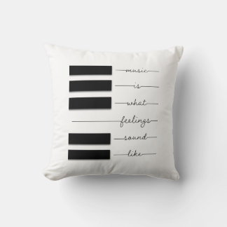 Music is What Feelings Sound Like Pillow 