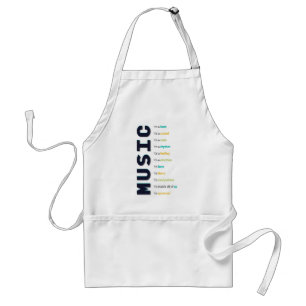 music it's ..... standard apron