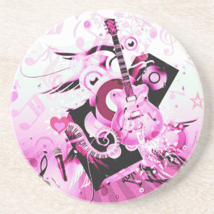 Music Journey,Pink_ Coaster