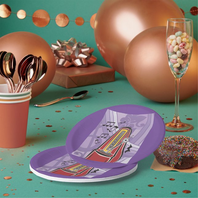 Music Jukebox Paper Plates (Creator Uploaded)