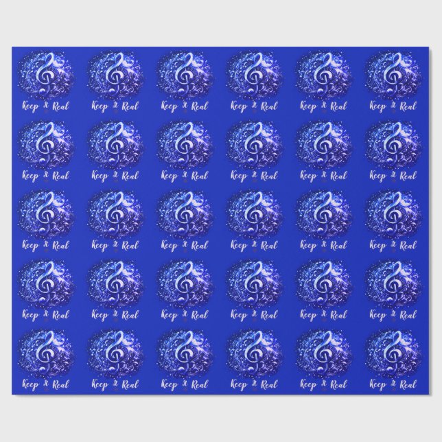 MUSIC - KEEP IT REAL  WRAPPING PAPER (Flat)