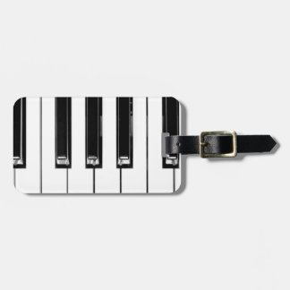 Music keyboard luggage tag