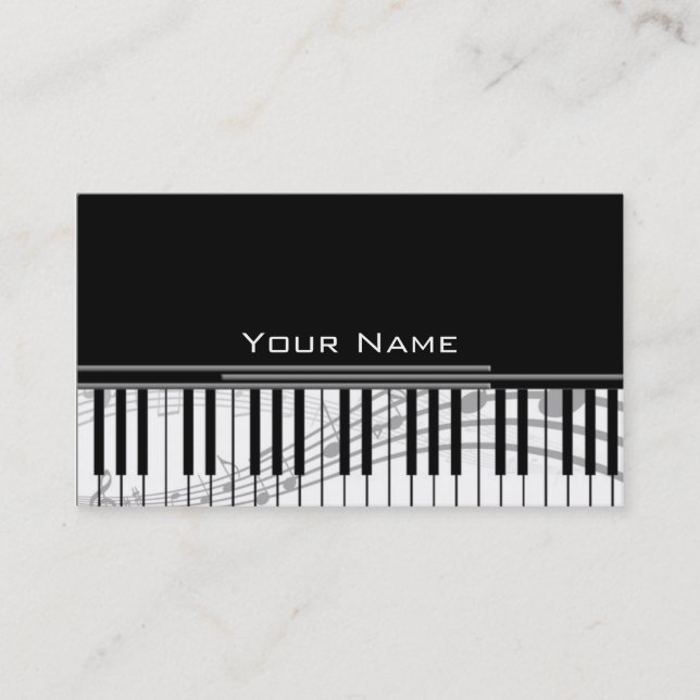music keys business card (Front)