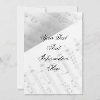 Music Keys Invitation