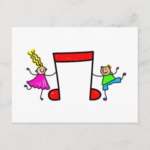 Music Kids Postcard
