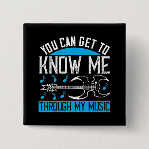 Music - Know Me Through My Music 15 Cm Square Badge